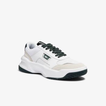 Lacoste Ace Lift Colourblock Lær Reflective Sneakers Hvite | DLYXwhhA