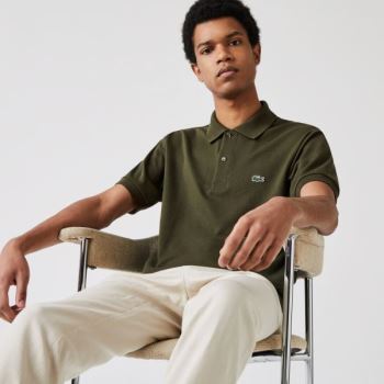 Lacoste Classic Fit L.12.12 Polo Shirt Khaki Grønn | obZe1BCR