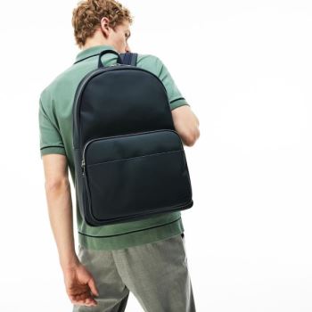 Lacoste Classic Petit Piqué Backpack Marineblå | hC830FNZ