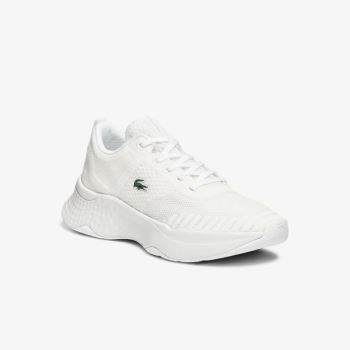 Lacoste Court-Drive Fly Tekstil Sneakers Hvite | DBdt0WDU