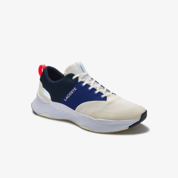 Lacoste Court-Drive Plus Tekstil Sneakers Hvite Marineblå | Xpqmq4R5