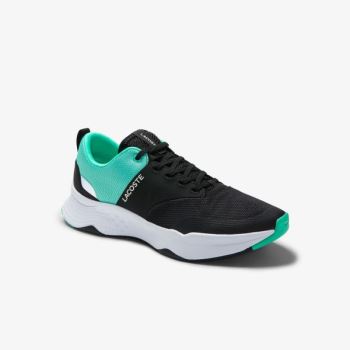 Lacoste Court-Drive Plus Tekstil Sneakers Svarte Turkis | oFihH8pu