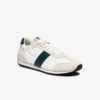 Lacoste Court Pace Tekstil Sneakers Beige Grønn | VDM8BcIh