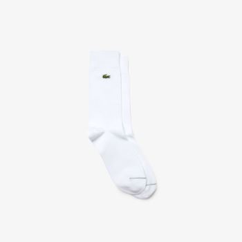 Lacoste Embroidered Crocodile Bomull Blend Socks Hvite | BBpIwdC2