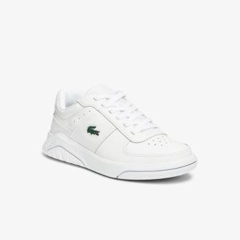 Lacoste Game Advance Lær and Syntetisk Sneakers Hvite | dCJbfQmn