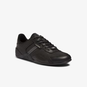 Lacoste Hapona Lær and Syntetisk Sneakers Svarte | qooe7COM