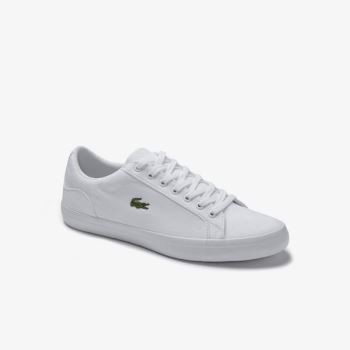 Lacoste Lerond Canvas Sneakers Hvite | s1DBw8tp