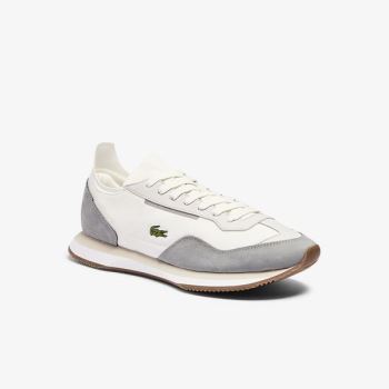 Lacoste Match Break Tekstil Sneakers Hvite Grå | vdix1VG9