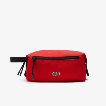 Lacoste Néocroc Canvas Toilet Kit Rød | CLygtwrF