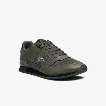 Lacoste Partner Piste Tekstil Sneakers Khaki Lyse Khaki | 9UPAh3g2