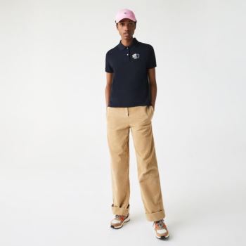 Lacoste Regular Fit Bomull Piqué Polo Shirt Marineblå Blå | sIMD39sD