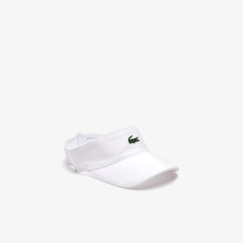 Lacoste SPORT Piqué And Fleece Tennis Visor Hvite | KOb1ygdb