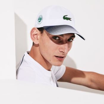 Lacoste SPORT Roland Garros Ombré Cap Hvite Marineblå Blå | nx8xjGdA