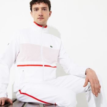 Lacoste SPORT Tennis Tracksuit Hvite Rød Marineblå Blå | fPg4PcUf