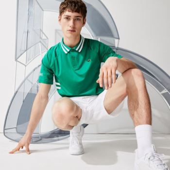 Lacoste SPORT x Novak Djokovic Pustende Ultra-Dry Polo Grønn Hvite | 5UyYIIvY