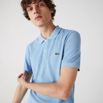 Lacoste Slim Fit Polo in Petit Piqué Blå | lduFowgM