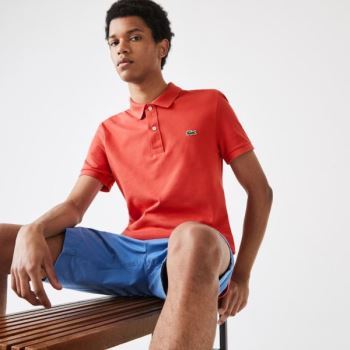 Lacoste Slim Fit Polo in Petit Piqué Rød | 7oUEWPb6