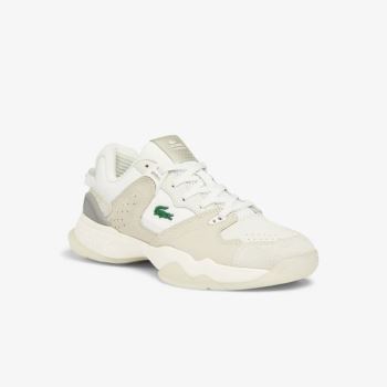 Lacoste T-Point Nubuck Lær Sneakers Beige | nLLim3Up