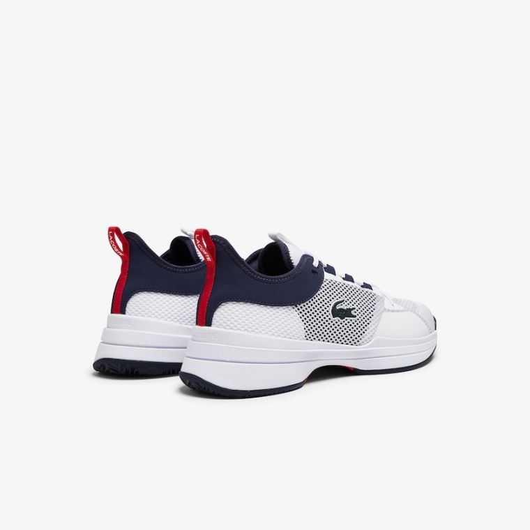 Lacoste AG-LT 21 Tekstil Sneakers Hvite Korall | XmhQ8Xve