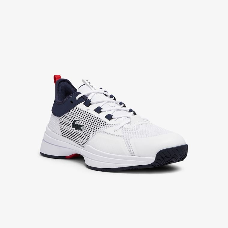 Lacoste AG-LT 21 Tekstil Sneakers Hvite Korall | XmhQ8Xve