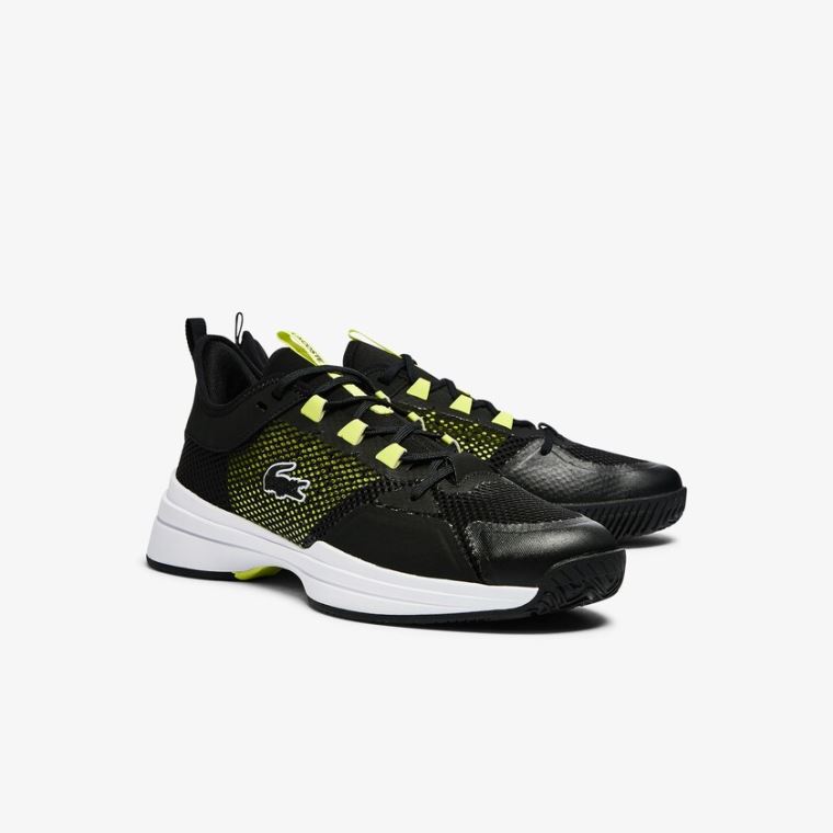 Lacoste AG-LT 21 Tekstil Sneakers Svarte Lyse Gul | 12QjM2Rv