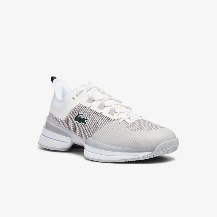 Lacoste AG-LT 21 Ultra Tekstil Sneakers Hvite Grå | C9KBaw5b