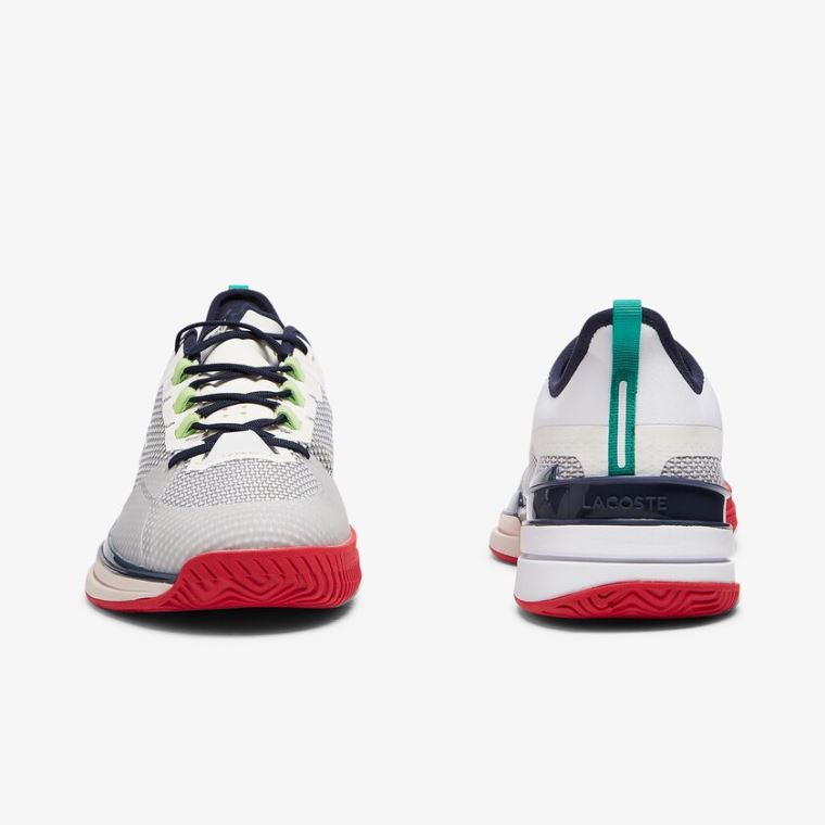 Lacoste AG-LT 21 Ultra Tekstil Sneakers Hvite Korall | Dh3zB7t0