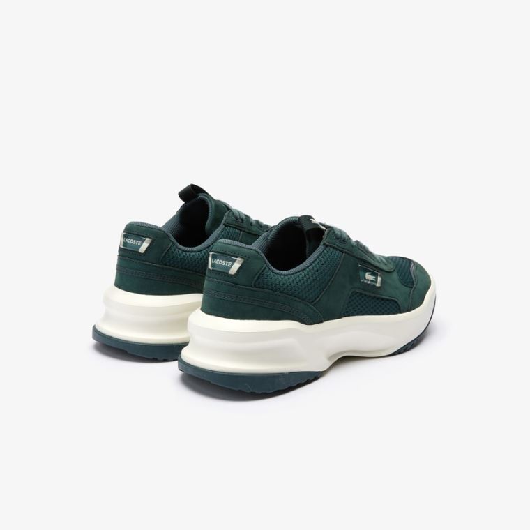 Lacoste Ace Lift Bicolour Lær Sneakers Mørke Grønn Hvite | dbem8NOX