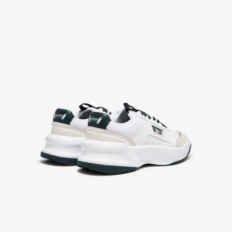 Lacoste Ace Lift Colourblock Lær Reflective Sneakers Hvite | DLYXwhhA