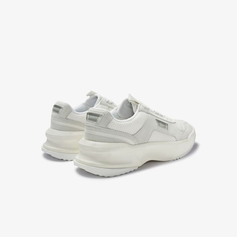 Lacoste Ace Lift Colourblock Lær Sneakers Hvite Hvite | K10cyUqQ