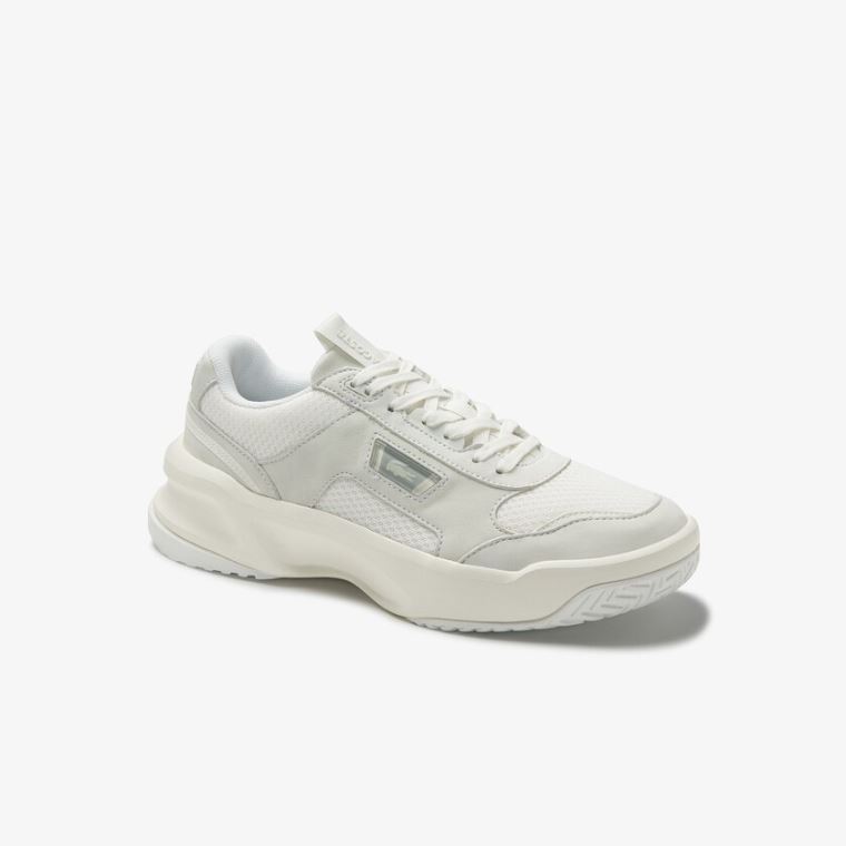 Lacoste Ace Lift Colourblock Lær Sneakers Beige | cVodXQi5