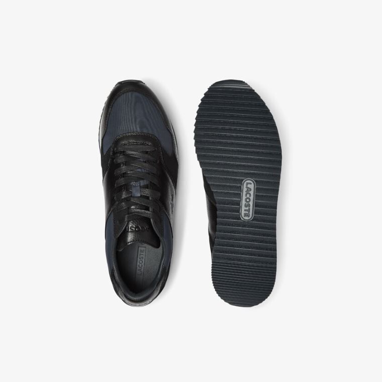 Lacoste Aesthet Luxe Lær Sneakers Svarte | CfpvtvsE