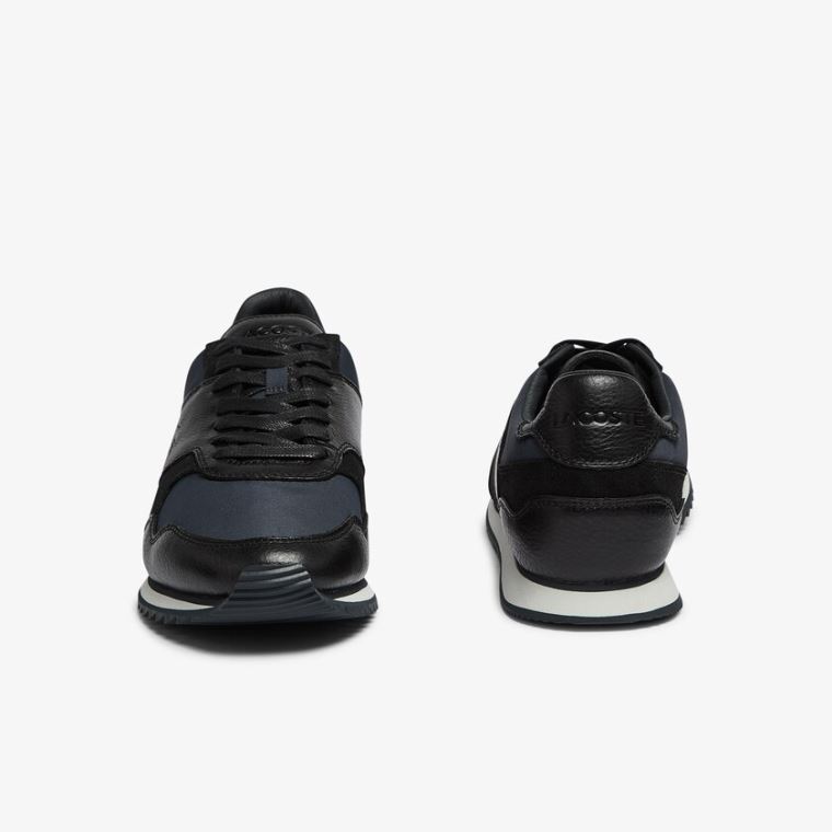 Lacoste Aesthet Luxe Lær Sneakers Svarte | CfpvtvsE