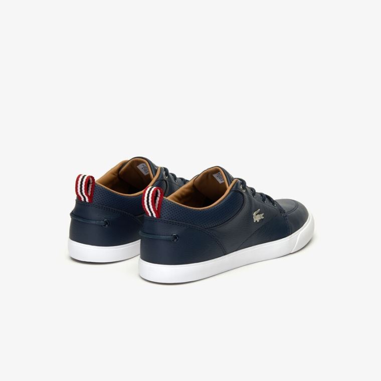 Lacoste Bayliss Sneaker Marineblå Hvite | zEnu1KRK