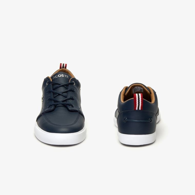 Lacoste Bayliss Sneaker Marineblå Hvite | zEnu1KRK