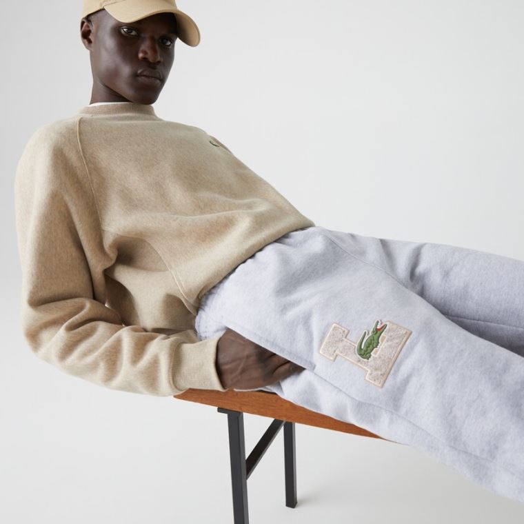 Lacoste Bomull Track Trousers Grå | 1wFZrD6s