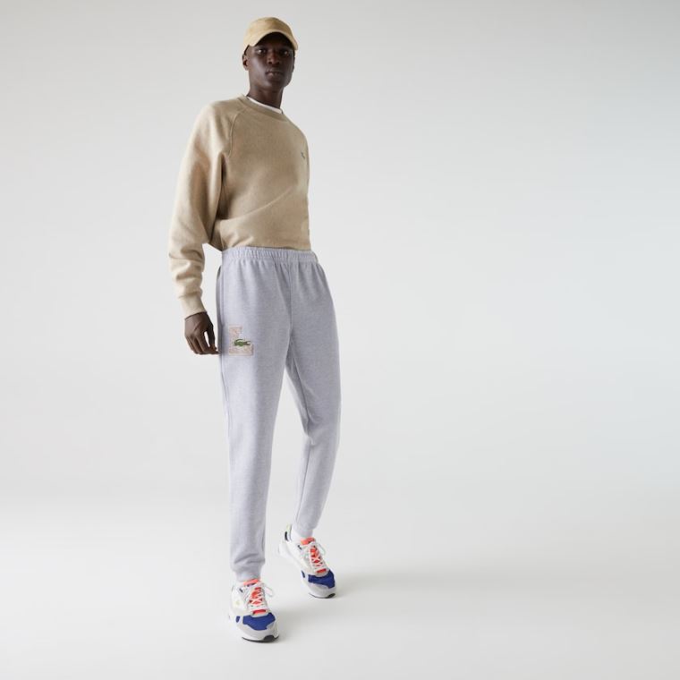 Lacoste Bomull Track Trousers Grå | 1wFZrD6s