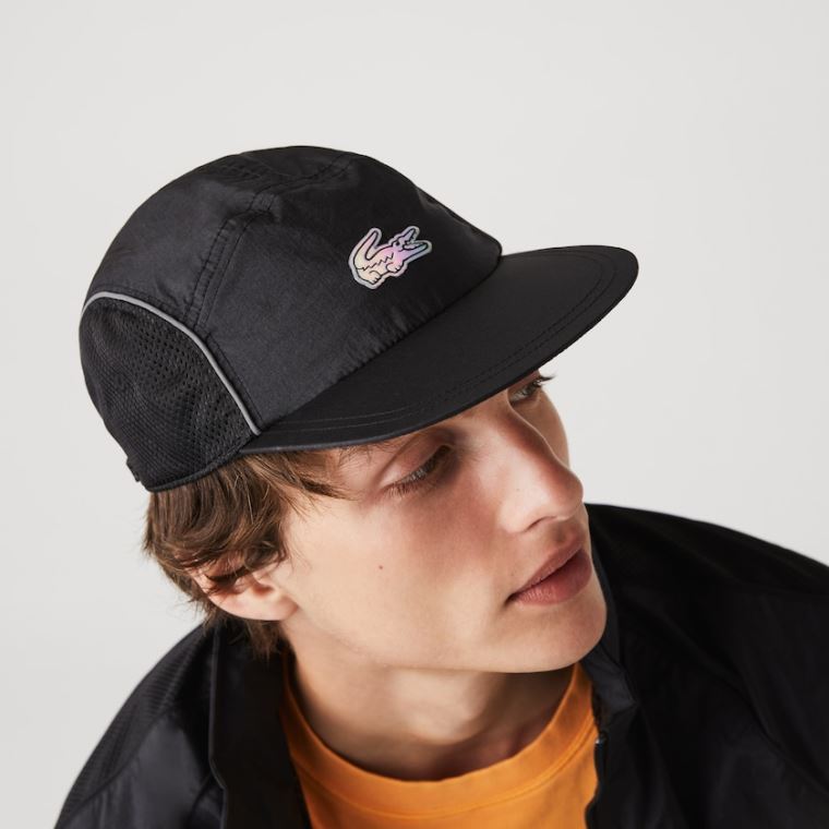 Lacoste CONCEPTS Collaboration Mesh-Panel Cap Svarte | Adx5ps5V