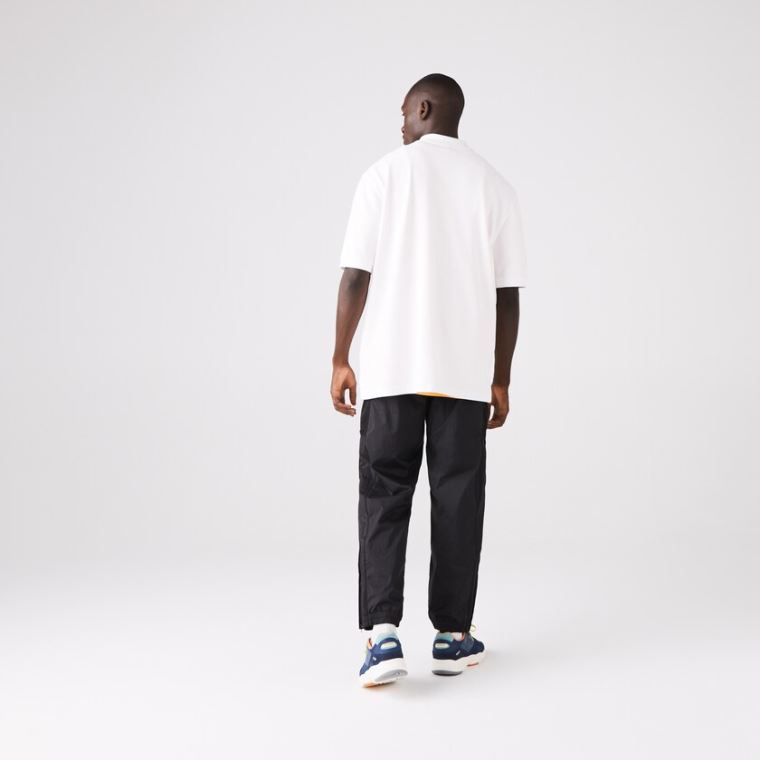 Lacoste CONCEPTS Collaboration Relaxed Polo Hvite | QCpAgNN7