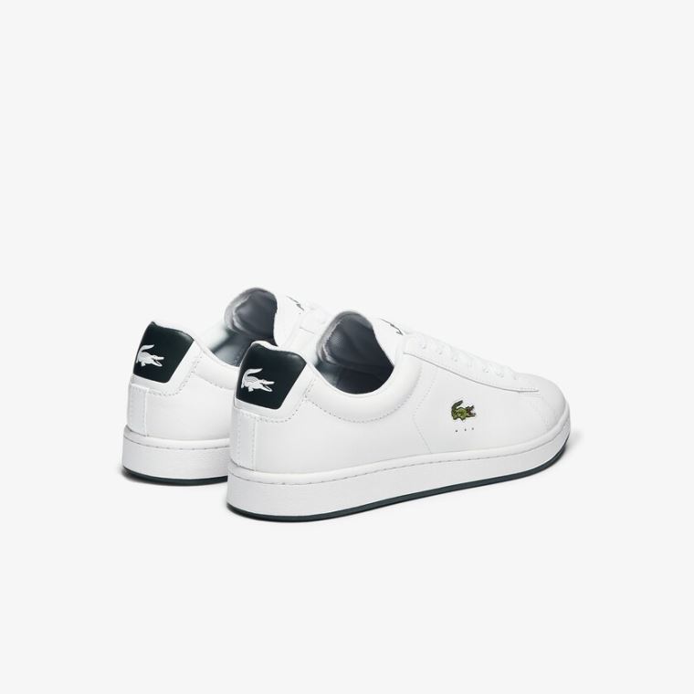 Lacoste Carnaby Evo Lær Sneakers Hvite | NcAYuA7e