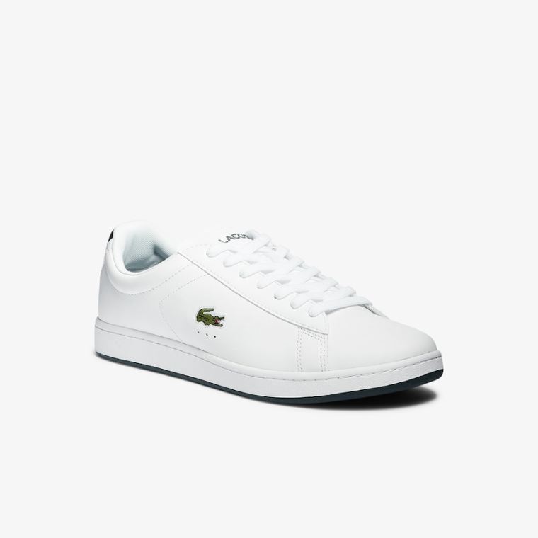 Lacoste Carnaby Evo Lær Sneakers Hvite | NcAYuA7e