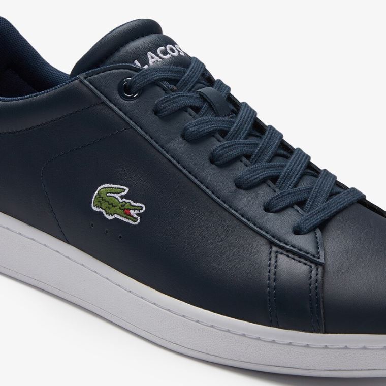 Lacoste Carnaby Evo Lær Sneakers Marineblå Blå | dbMyB2gQ