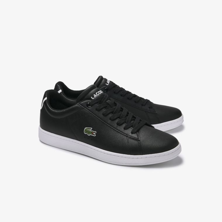 Lacoste Carnaby Evo Lær Sneakers Svarte | VVgGDM9e