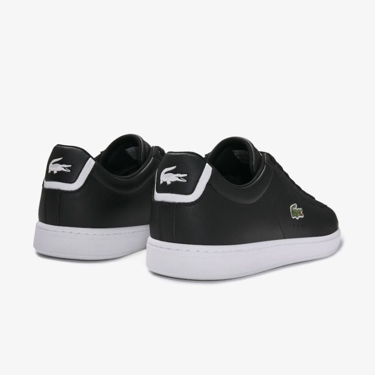 Lacoste Carnaby Evo Lær Sneakers Svarte | VVgGDM9e