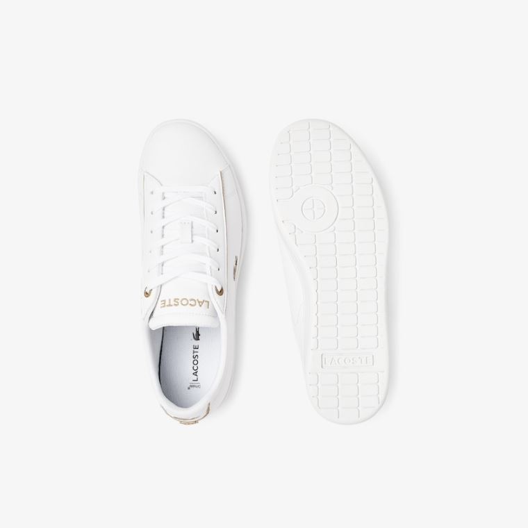 Lacoste Carnaby Evo Syntetisk Sneakers Hvite | aq8cWrPM