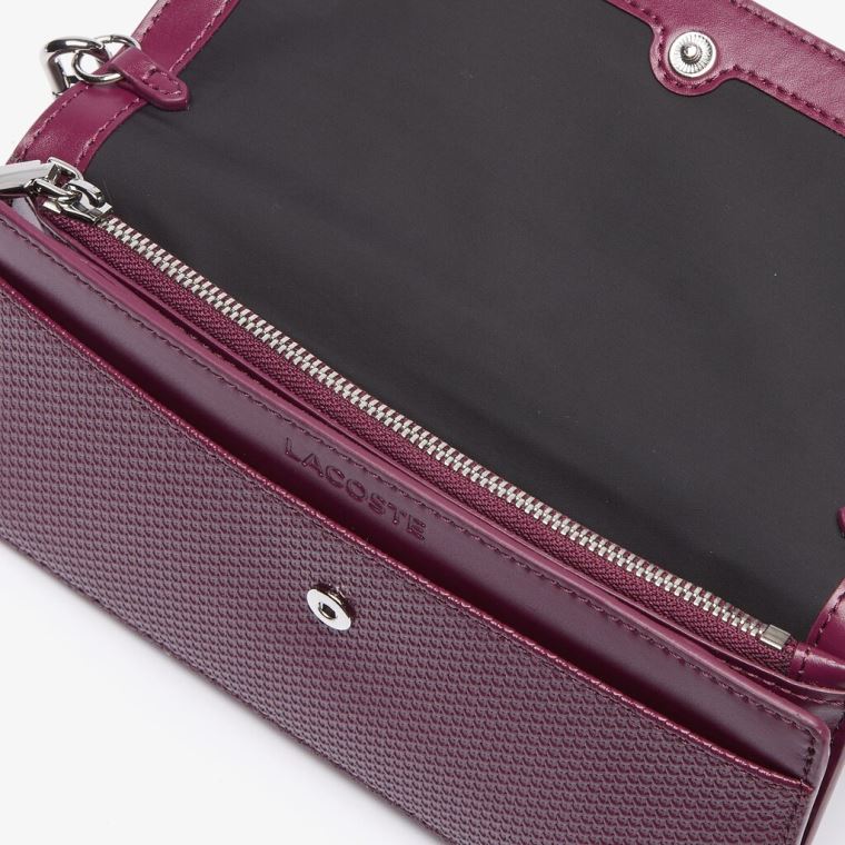 Lacoste Chantaco Chain Clutch Fuchsia | 7ouGuYgI