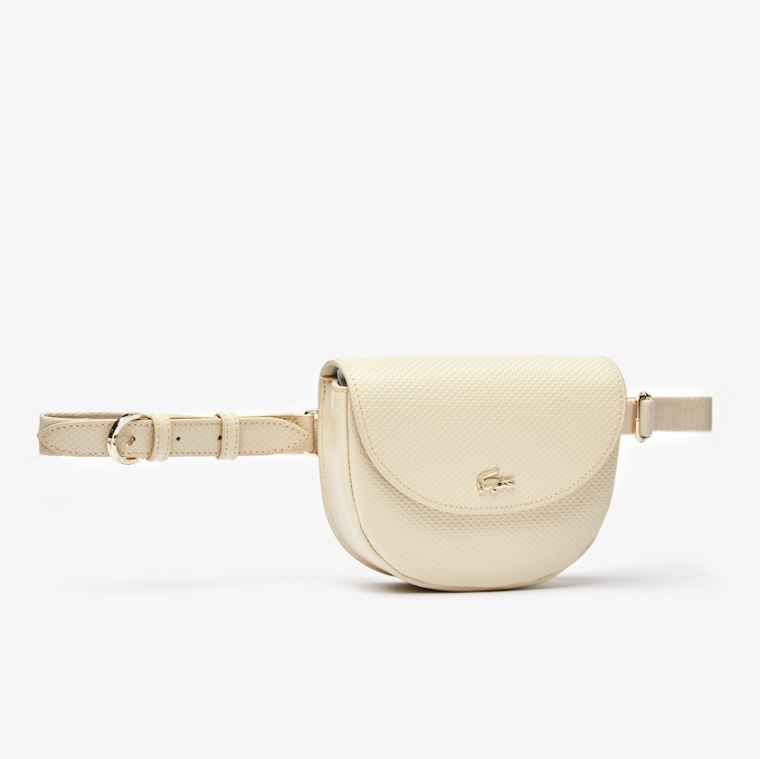 Lacoste Chantaco Lær Belt Bag Lyse Gul | jZYRpjwu