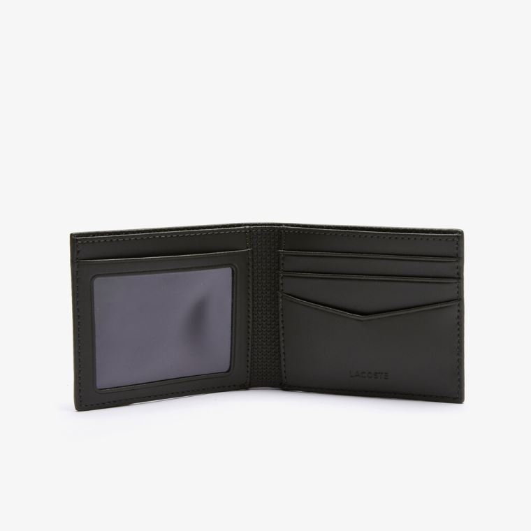 Lacoste Chantaco Small Graphic Piqué Lær Wallet Olivengrønne | AMHPdT8u