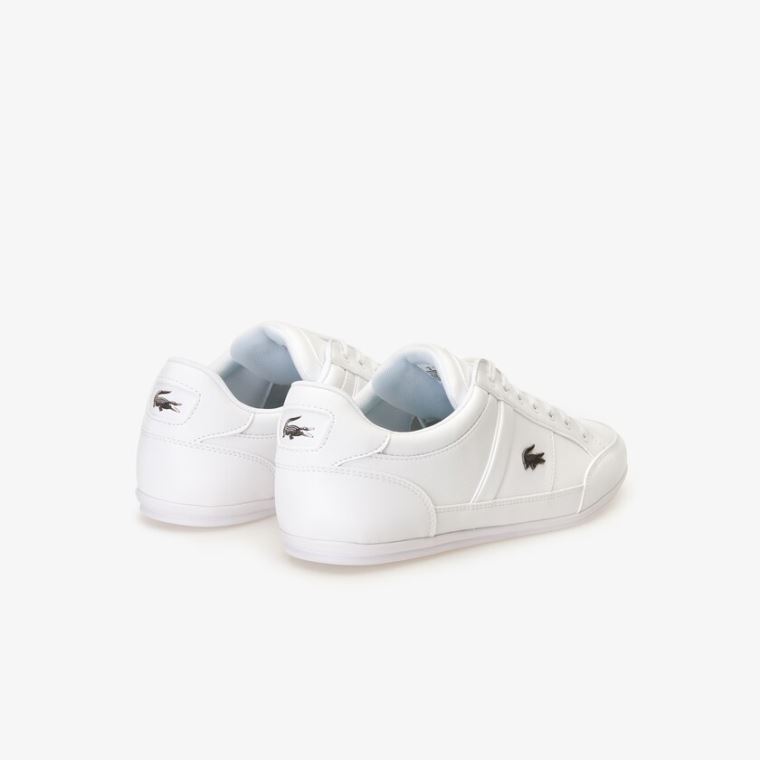 Lacoste Chaymon Nappa Lær Sneakers Hvite | q826DsIC