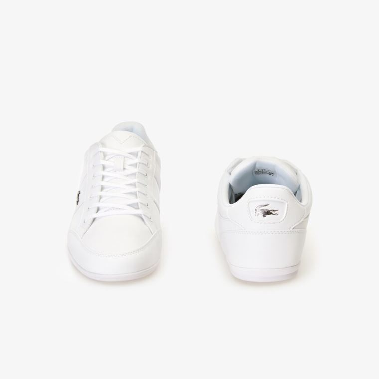 Lacoste Chaymon Nappa Lær Sneakers Hvite | q826DsIC